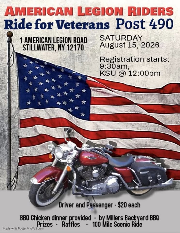 Ride for Veterans Hosted by the American Legion Riders, Chapter 490